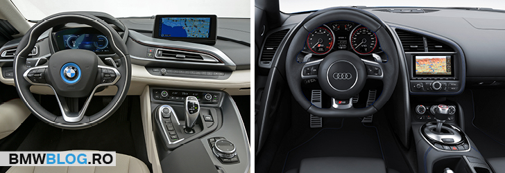 BMW i8 vs Audi R8_interior