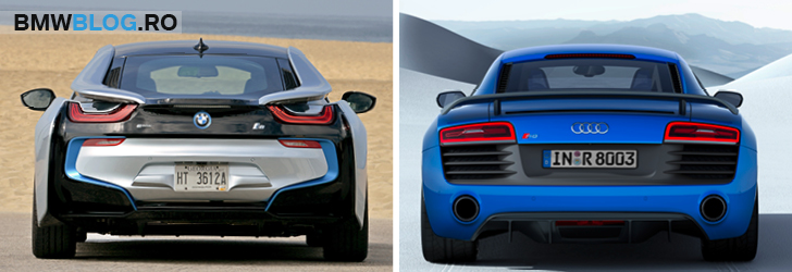 BMW i8 vs Audi R8_spate